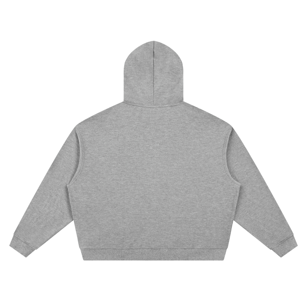 BRAND A Athletics Boxy Waffle Knit Zip Up Hoodie