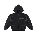 Contrast-Stitched BRND A STUDIOS Zip Up Hoodie