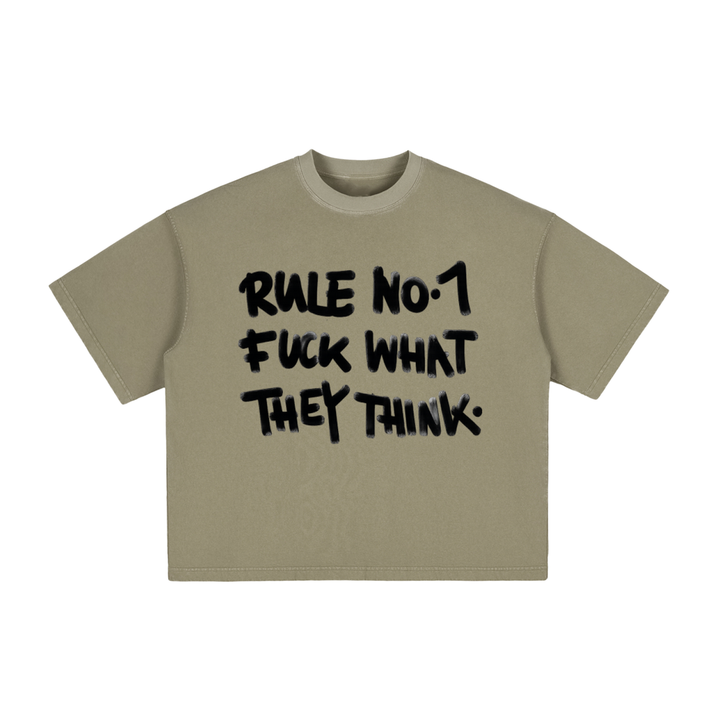 F*ck What They Think Vintage Washed Boxy Tee