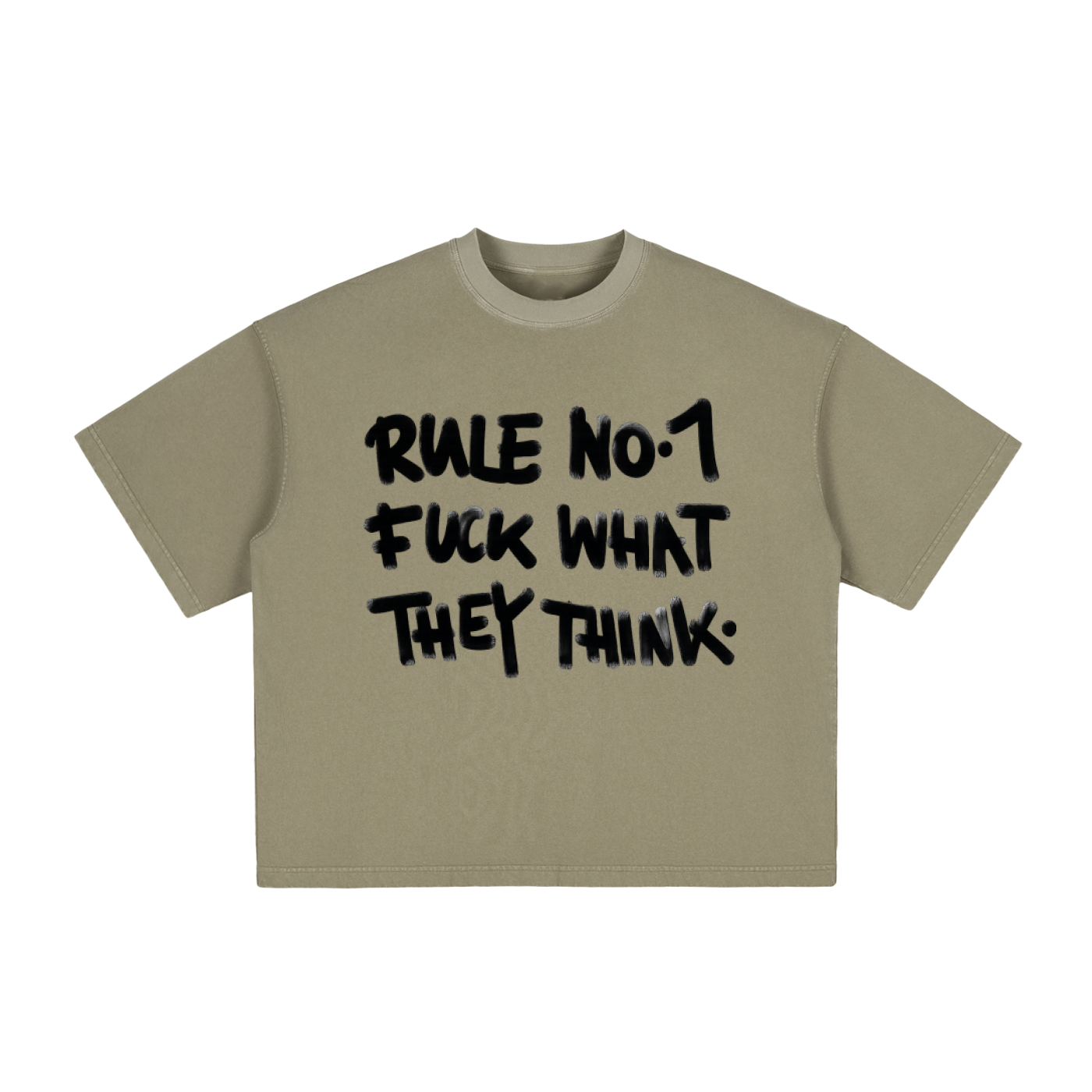 F*ck What They Think Vintage Washed Boxy Tee